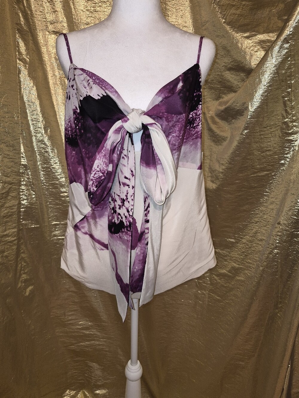 Robert Rodriguez Sleeveless Tie-Front Cami Top NWT